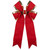 WGC-87482 - 24" Red with Gold Trim Structural 3D Canvas Bow - Red Sleigh