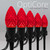 WGC-87687 - C7 Red LED Commercial Halloween Pathway Lights, 5" Stakes, 25 Lights, 25', Black Wire, 12" Spacing - Wintergreen Corporation