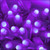 WGC-88392 - D5 Purple LED Christmas Lights, 70 Lights, 24', Green Wire, 4" Spacing - Wintergreen Corporation