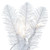 VIC-A103246LED - 4.5' x 24" White Salem Pencil LED 150 Warm White - Vickerman