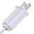 VIC-A103246LED - 4.5' x 24" White Salem Pencil LED 150 Warm White - Vickerman