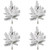 VIC-A128202-4 - 18" Flocked Snow Ridge Spray 12T, 4-Pack - Vickerman