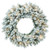 VIC-A895231LED - 30" Flocked Utica Fir Wreath 50 Warm White - Vickerman