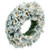VIC-A895231LED - 30" Flocked Utica Fir Wreath 50 Warm White - Vickerman