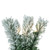 VIC-A895231LED - 30" Flocked Utica Fir Wreath 50 Warm White - Vickerman