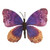 VIC-EF232126 - 4.5" Purple/Mocha Butterfly Clip, 12-Pack - Vickerman
