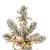 VIC-G232546LED - 4.5' x 17" Snowy Flocked Alpine 880 Warm White - Vickerman
