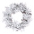 VIC-K171224 - 24" Flocked Atka Pine Wreath 91T - Vickerman