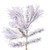 VIC-K171376LED - 7.5' x 48" Flocked Half Atka Pine 250 Warm White - Vickerman