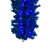 VIC-K223315LED - 9' x 14" Flocked Turquoise Garland Dura Lt 100 TQ - Vickerman