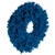 VIC-K223324 - 24" Flocked Turquoise Wreath 150T - Vickerman