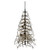 VIC-K251466LED - 6.5' x 46" Black Wine Bottle Dura L 600 Warm White - Vickerman