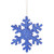 VIC-L134402 - 8" Blue Outdoor Glitter Snowflake - Vickerman