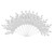 VIC-L152901 - 22" White Glitter Bay Leaf Spray, 12-Pack - Vickerman