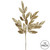 VIC-L152908 - 22" Gold Glitter Bay Leaf Spray, 12-Pack - Vickerman