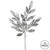 VIC-L152987 - 22" Pewter Glitter Bay Leaf Spray, 12-Pack - Vickerman
