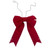 VIC-L230318 - 18" x 23" Red Canvas UV Bow 6" Size - Vickerman