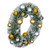 VIC-LS203619 - 18" Frosted Green Wreath Silver/Gold - Vickerman