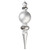 VIC-M111807 - 62" Silver Finial Shiny-matte-glitter - Vickerman