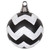 VIC-M143477 - 4.75" Black-wht Matt-glit Chev Ball, 3-Pack - Vickerman
