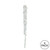VIC-M174112 - 12" Clear Acrylic Icicle, 6-Pack - Vickerman