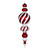 VIC-M180104 - 62" Red/White Candy Jumbo Finial Ornament - Vickerman