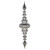 VIC-M183807 - 41" Silver Shiny Finial Ornament - Vickerman