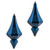 VIC-MC191002D - 8" Blue Candy Diamond Finial, 2-Pack - Vickerman