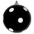 VIC-MC202017 - 8" Black Candy Ball White Dots, 1-Pack - Vickerman