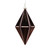 VIC-MC212176D - 5.5" Mocha Shiny Finial Ornament, 4-Pack - Vickerman