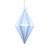VIC-MC212329D - 5.5" Periwinkle Matte Finial Ornament, 4-Pack - Vickerman
