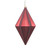 VIC-MC212365D - 5.5" Burgundy Matte Finial Ornament, 4-Pack - Vickerman