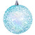 VIC-MC250932W - 8" Baby Blue Iridescent Bead Ball - Vickerman