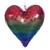 VIC-MC253499W - 10" Multicolor Shiny Mirror Heart Ornam - Vickerman