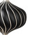 VIC-MT2214710 - 4" White Black Matte Onion, 4-Pack - Vickerman