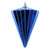 VIC-MT224102 - 6" Shiny Blue Cone Ornament, 3-Pack - Vickerman