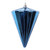 VIC-MT224131 - 6" Shiny Midnight Blue Cone, 3-Pack - Vickerman