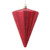 VIC-MT224303 - 6" Matte Red Cone Ornament, 3-Pack - Vickerman