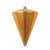 VIC-MT224330 - 6" Matte Antique Gold Cone Ornament, 3-Pack - Vickerman