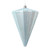 VIC-MT224332 - 6" Matte Baby Blue Cone Ornament, 3-Pack - Vickerman