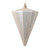 VIC-MT224343 - 6" Matte Oat Cone Ornament, 3-Pack - Vickerman