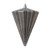 VIC-MT224387 - 6" Matte Pewter Cone Ornament, 3-Pack - Vickerman