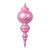 VIC-MT224579 - 10" Matte Pink Finial Ornament, 2-Pack - Vickerman
