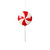 VIC-MT226703 - 9" Red Flat Lollipop, 6-Pack - Vickerman
