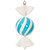 VIC-MT227732 - 13" Baby Blue Round Swirl Candy - Vickerman