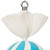 VIC-MT227732 - 13" Baby Blue Round Swirl Candy - Vickerman