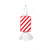 VIC-MT228103 - 18.5" Red Rectangle Stripe Candy - Vickerman