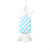 VIC-MT228132 - 18.5" Baby Blue Rectangle Stripe Candy - Vickerman