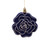 VIC-MT229331 - 4" Midnight Blue Flower Ornament, 4-Pack - Vickerman