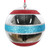 VIC-MT230806 - 6" Silver Shiny Red/Turq Glitter Bl Ornament, 2-Pack - Vickerman